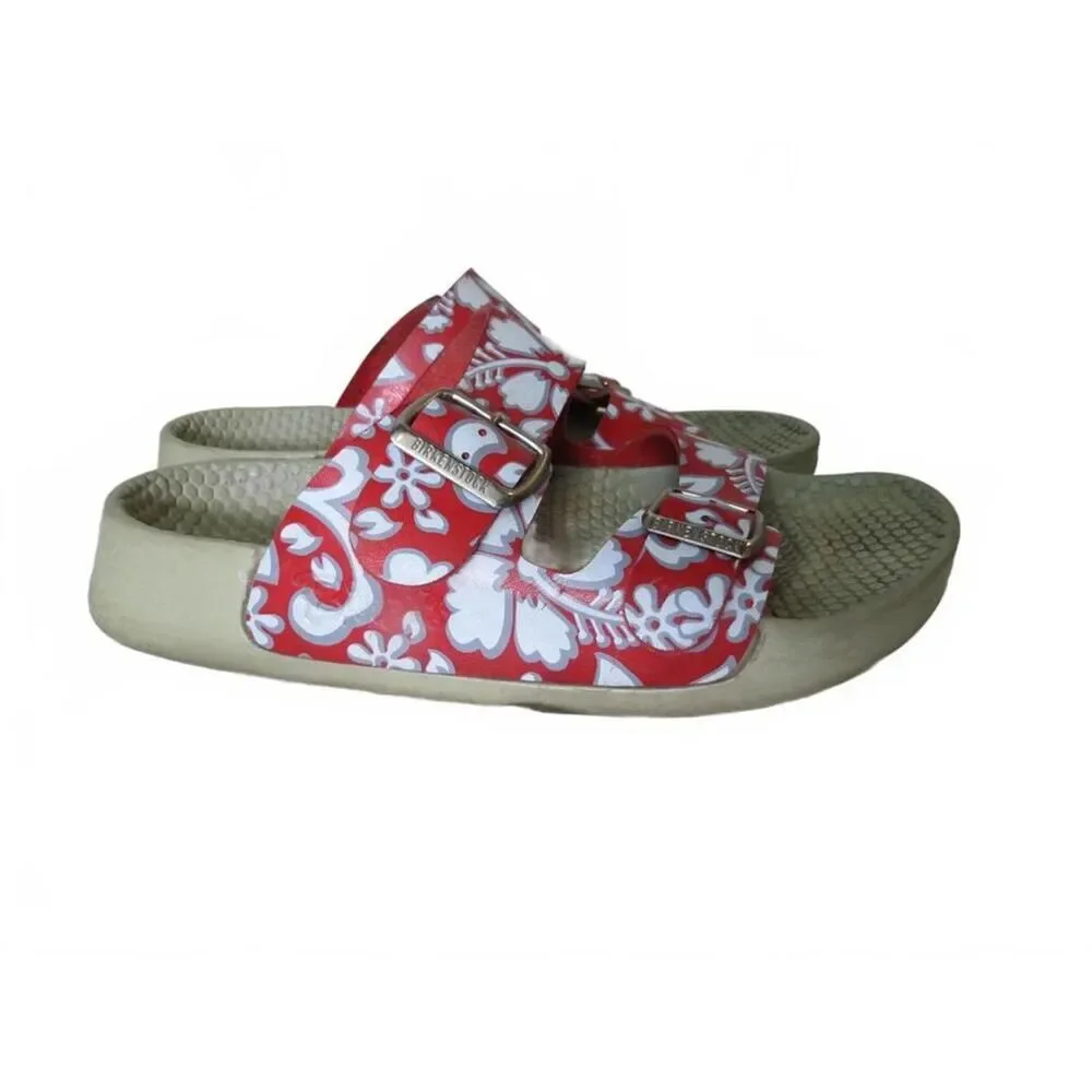 Birkenstock‎ Womens Arizona Aloha Hawaiian Summer Hippie Granola Sandals Size 6